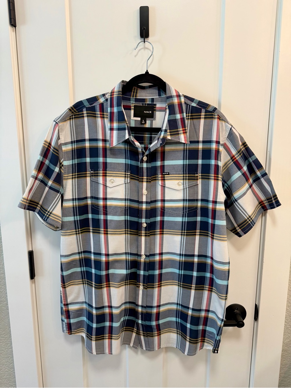Men's Short-Sleeve Plaid Shirt - Hurley